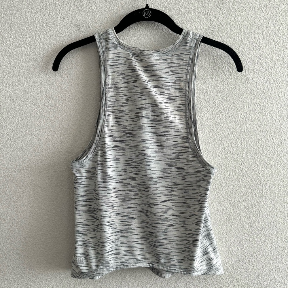 Lululemon Squad Goals Tank Tiger Space Dye Black White Grey Activewear Gym - Picture 7 of 10